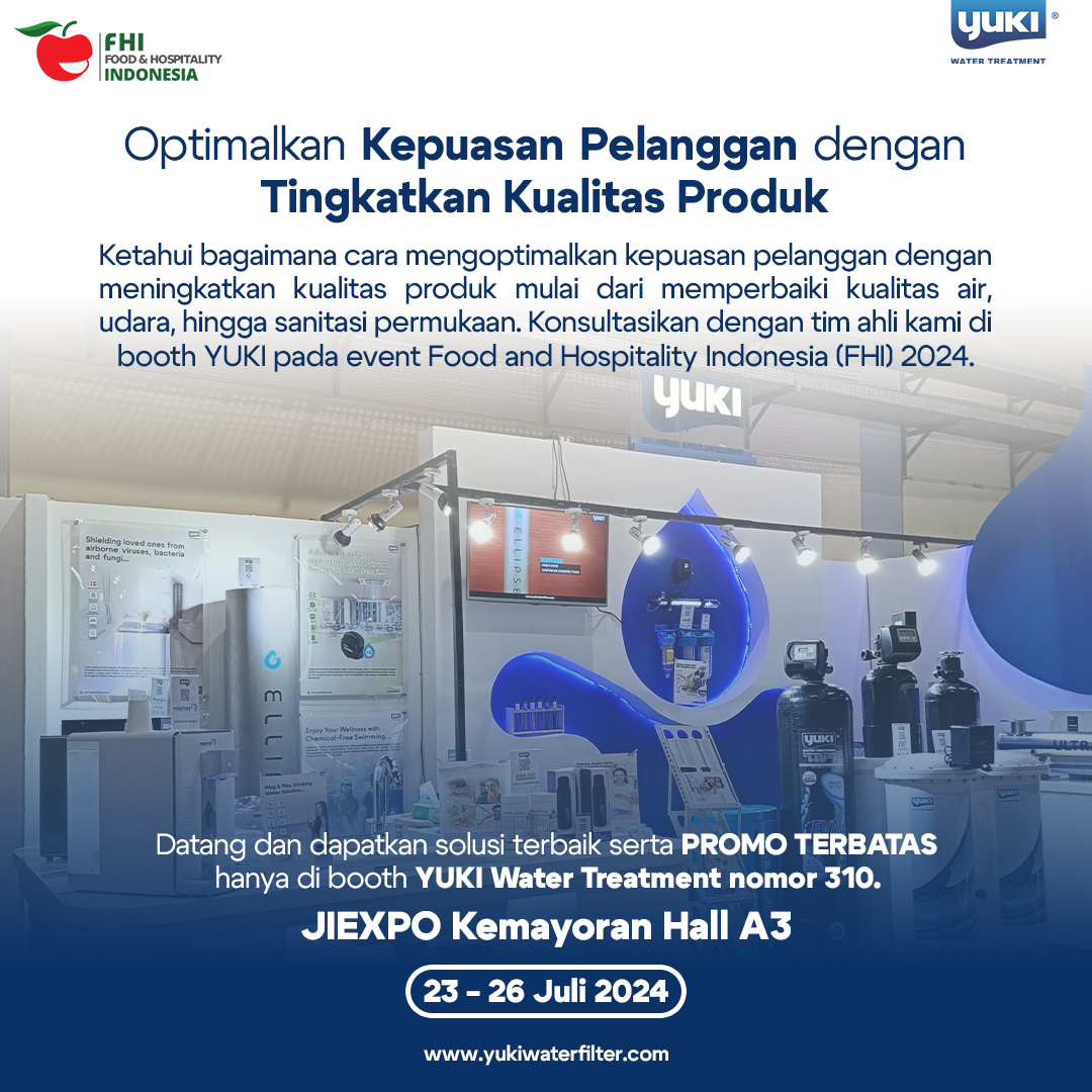 YUKI Water Treatment at Food and Hospitality Indonesia (FHI) 2024